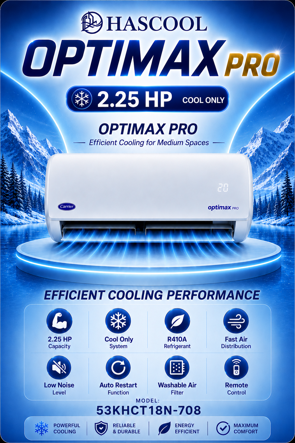 Optimax Pro 2.25HP Cool Only
