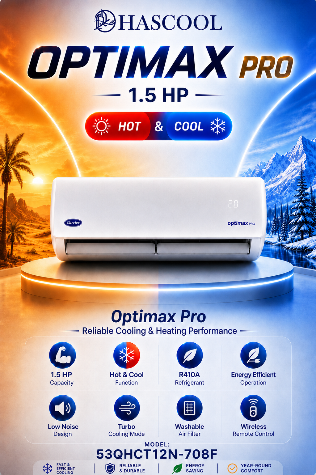 Optimax Pro 1.2HP Heat & Cooling