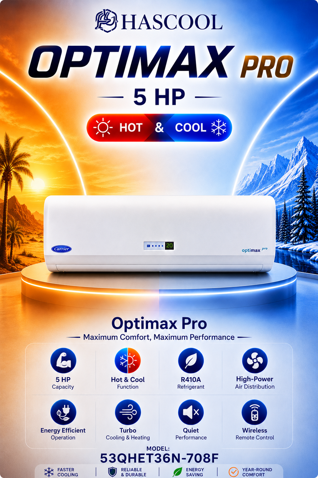 Optimax Pro 5HP Heat & Cooling