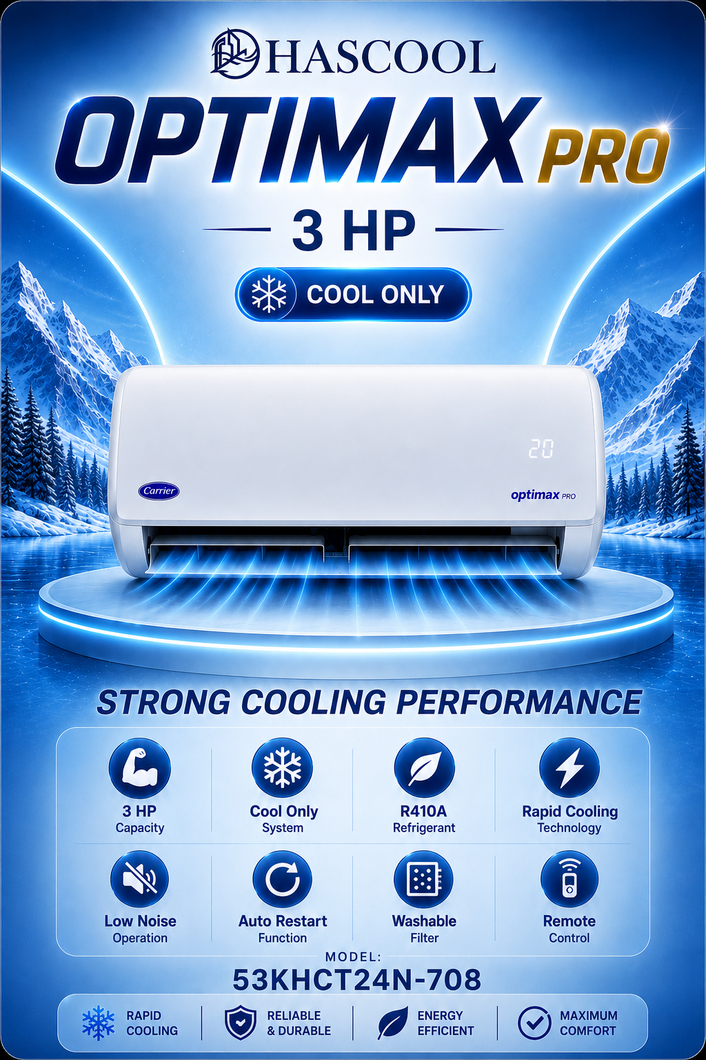 Optimax Pro 3.0HP Cool Only