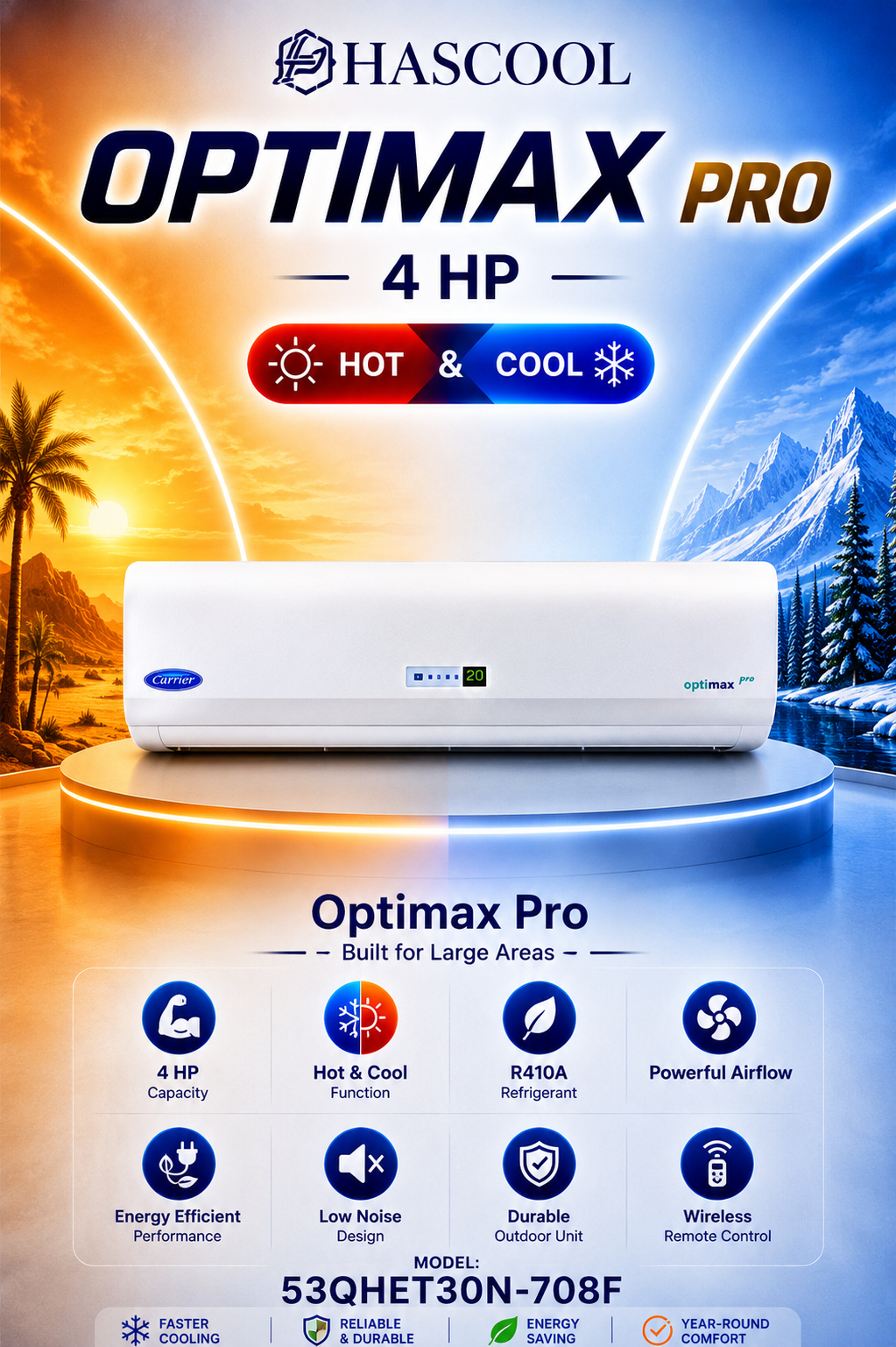 Optimax Pro 4HP Heat & Cooling